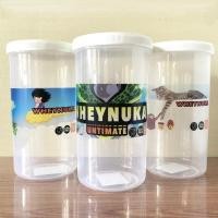 ราคา โหล พลาสติก โหลกลม ฝาเกลียว กระปุกเก็บโปรตีน กระปุกนมผง ภาชนะ ถนอมอาหาร (23116503079)
