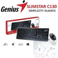 ราคา Genius รุ่น SlimStar C130 Combo Keyboard+Mouse Wired USB Cable : ไทย/ENG ประกัน 3 ป (29351821144)