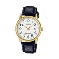 ราคา Casio Standard นาฬิกาข้อมือผู้ชาย สายหนัง สีดำ รุ่น MTP-V002GL-7B2UDF,MTP-V002GL-7B2,MTP-V002GL (2030818857)
