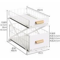 ราคา ชั้นวางปรับภายในตู้ความสูงห้องครัวชั้นอ่างล้างจานชั้นเก็บดึงตะกร้าสองชั้นดึงลิ้นชัก นาโนเมตร1 (57201004351)