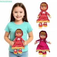 ราคา NEXUSNOVA Masha ตุ๊กตารัสเซีย, อะนิเมะรุ่นตกแต่งบ้าน Mashas และหมีของเล่น,เด็กนักเรียน 27 ซม.ของเล่นตุ๊กตา Kawaii ตุ๊กตา Masha ของเล่นเด็ก (46052993976)