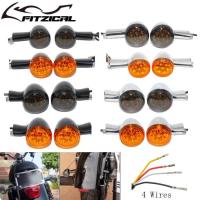 ราคา Motorcycle Bullet Rear Turn Signals Indicators LED Light For Harley Sportster 883 Iron XL1200 Super (53354133484)