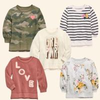 ราคา เสื้อสเวตเชิ้ตเด็กผู้หญิง Oldnavy ขนาด 12 ม. 18 ม. 3-5 ปี BBW260 (28215173296)