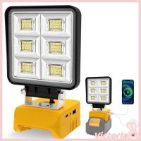 ราคา VIC ไฟทํางาน LED ไร้สาย 52W 5200LM ไฟฉายพร้อมพอร์ตชาร์จ USB และ Type C (48952887141)