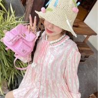 ราคา ส่งต่อ มินิเดรสขาวชมพูลายดอกทิวลิป จากร้านMissagale Kloset (25244710566)