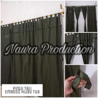 ราคา ผ้าม่านประตู HIJAU / ผ้าม่านประตูธรรมดาได้เป็นหน้าต่างนูนธรรมดาในกองทัพสีเขียวเข้ม (41305817454)