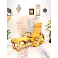 ราคา เก้าอี้เอนนอนหวาย ปรับระดับ เฟอร์นิเจอร์ไม้หวาย ญี่ปุ่นมือสอง (42076200706)