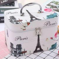 ราคา กระเป๋าเครื่องสำอาง มี 3 sizeให้เลือก วัสดุผ้า PUกันน้ำ มีหูหิ้วซิปอย่างดีกล่องเก็บเครื่องสำอางกันน้ำ กระเป๋าเดินทาง (1844220195)