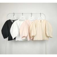 ราคา (มือสอง) เสื้อสีขาวแขนพอง เเบรนด์ khunpoom (9262355185)