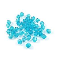 ราคา ขายส่ง 100กรัม ลูกปัดคริสตัล คริสตัล ลูกปัดคริสตัลเพชร สีฟ้า Lake blue 8มม.(6x8มม.) 100 กรัม ประมาณ 550เม็ด (9113659049)