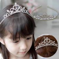 ราคา 1pc เด ็ กทารกผู ้ หญิงเจ ้ าหญิง Hairband เด ็ กเจ ้ าสาวมงกุฎแถบคาดศีรษะคริสตัลเพชร Tiara ผม Hoop ผมอุปกรณ ์ เสริม (26650285773)