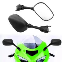 ราคา Motorcycle 1Pair Rear View Mirrors For Kawasaki NINJA ZX 10R 2004-2010 2009 ZX6R 2005-2008 2006 200 (45053396418)