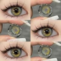 ราคา [5DD]Eyeshare Bling Blue Contact Lens 14.2mm Natural Eyes Brown Iris Yearly Contacts Beauty Cosmetics (25132972834)