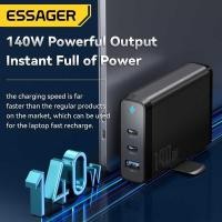 ราคา ❤ Essager 140W Gan USB Type C Desktop Charger 100W Quick Charge Qc4.0 Pd3.0 Fast Chagers Station (24331731516)