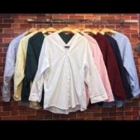 ราคา เสื้อเชิ้ตคอวีแขนยาวทรงzaraสีขาว (7636982850)