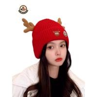 ราคา หมวกกวาง หมวกตลก หมวกถักสีเบจปิดปากแท้แบรนด์แฟชั่นหมวกเขากวางคริสต์มาสหมวกไหมพรมบุขนกำมะหยี่สำหรับฤดูใบไม้ร่วงและฤดูหนาวของผู้หญิง (51653899914)