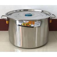 ราคา หม้อสตูว์ หม้อสต็อค หม้อสแตนเลส หม้อหุงต้ม หม้อต้ม หม้อ2หู (รุ่นใหม่ หนา)(ทรงเตี้ย) เบอร์ 35/40/45/50 ซม. (ตราTK) (24934179320)