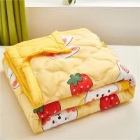 ราคา ผ้าห่มซาติน ขนาด 6 ฟุต คละลายการ์ตูน ผ้าห่มบาง ผ้าห่มใยไหมรุ่นบาง (19646322929)