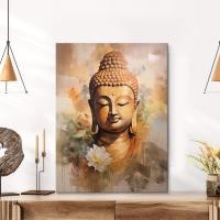 ราคา สไตล์จีนพระพุทธรูปทางเข้า ไม่มีกรอบ ภาพวาดผ้าใบโปสเตอร์พื้นหลังห้องนั่งเล่นภาพวาดตกแต่งแขวนภาพวาดผนังภาพวาดพิมพ์ภาพวาด แกนกลาง (45103883348)