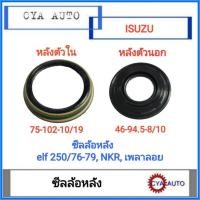 ราคา ซีลล้อ​ ซีลล้อ​หลัง ซีลเพลา​หลัง​ ตัวนอก​ และตัวใน​ ISUZU Elf 250/76-79, NKR, เพลาลอย​ (19571158863)
