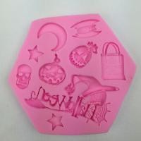 ราคา แม่พิมพ์ ซิลิโคน ฟักทองผี กระดูกผี แม่มด ตกแต่ง ฮาโลวีน 3 มิติ (615343884)