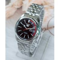 ราคา 5 Automatic รุ่น SNK375K1 นาฬิกาข้อมือผู้ชาย สายแสตนเลส หน้าปัดสีดำ/แดง - ของแท้ 100% รับประกันสินค้า 1 ปี (24443865716)