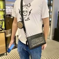 ราคา ผ่อน0%)(รับประกันของแท้)กระเป๋าCoach สะพายข้าง รุ่นใหม่ Holden Crossbody In Signature Canvas (23316866457)