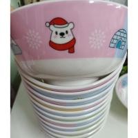ราคา แพค 6 ใบ ถ้วยเมลามีนแบบหนา ใส่ข้าวต้ม ชามก๋วยเตี๋ยว ใส่แกง ขนาดกว้าง 7 นิ้ว ลายน่ารัก คละแบบ คละสี (17813677656)