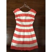 ราคา Forever21 เดรสลายขวางสีส้มขาว ไซต์ M สภาพ 99% น้องนอนอยู่ในตู้ (5490253728)