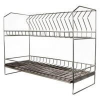 ราคา ชั้นคว่ำจานสแตนเลส 2 ชั้น ชั้นวางจานสแตนเลส (3456592099)