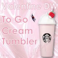 ราคา แก้วสตาร์บัคส์เกาหลี Starbucks Korea Valentine DW To Go cream tumbler 473ml/ 16oz (22020297290)