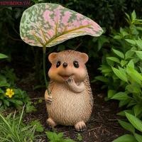 ราคา TOYBOX ร่มใบไม้ตุ๊กตาเม่น,เรซิ่น Weatherproof Garden Hedgehog รูปปั้น,ตุ๊กตาสัตว์น่ารัก Handmade ขนาดเล็กประติมากรรมเม่นตกแต่งสํานักงาน (40277737007)