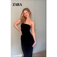 ราคา ZARA BNWT DRAPED MIDI DRESS/Sz.L(ของแท้) (25670706213)