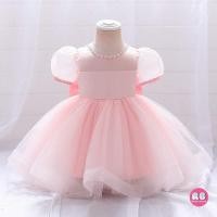 ราคา ชุดราตรี/ชุดออกงานเด็กผู้หญิง สีชมพู/ขาว 15. (23687290635)