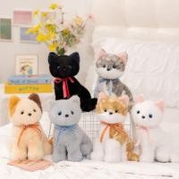 ราคา น่ารักนั่งยองท่าทางจําลองลูกแมวตุ๊กตาตุ๊กตาผ่อนคลายมาพร้อมกับแฟนจี้เด็กของขวัญวันเกิดหญิง (48551586309)