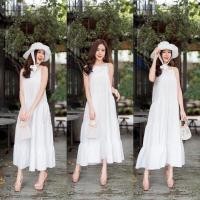 ราคา เดรสสีขาว ใส่ไปไปทะเล (18571810068)