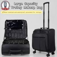 ราคา ความจุขนาดใหญ่มัลติฟังก์ชั่ดึงก้านกระเป๋าแต่งหน้าสําหรับมืออาชีพติดตามช่างแต่งหน้าเย็บปักถักร้อยเล็บช่างแต่งหน้าเฉพาะกล่องเครื่องมือ (40261580161)