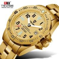 ราคา Tevise ผู้ชายอัตโนมัตินาฬิกาผู้ชายทองสแตนเลสวันที่ BusinessWristwatch นาฬิกาชาย Relogio Masculino (26374157673)
