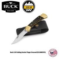 ราคา มีด Buck 110 Folding Hunter Finger Grooved (0110BRSFG) Made in USA (28227049595)