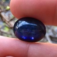ราคา BLUE SAPPHIRE ไพลินแท้ 11 กะรัต พลอยหลังเบี้ย สีน้ำเงินสดสวย เม็ดโต เหมาะทำจี้ แหวน (29224639410)