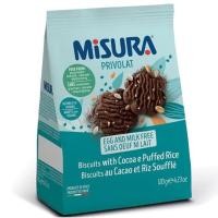 ราคา Misura มิซูร่า เวจจี้ บิสกิตผสมโกโก้และข้าวพอง ขนาด 120 กรัม