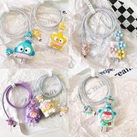 ราคา เคสหัวชาร์จ ลายการ์ตูน ตัวถนอมสาย USB 20w 18w ชุดพันสาย (22184146177)