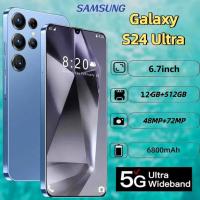 ราคา Galaxy S24 Ultraสมาร์ทโฟน2024 Android 6.7นิ้ว12GB RAM + 512GB ROM 6800MAhแบตเตอรี่ขนาดใหญ่WIFIบลูทูธ5Gโทรศัพท์มือถือ (28219128841)