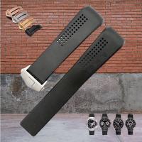ราคา (พร้อมส่ง) 20&22 mm. สายนาฬิกา แบบสายยางซิลิโคน สีดำ พร้อมบัคเคิลล็อกสาย (16667026736)