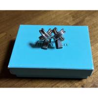 ราคา Tiffany & Co Signature Cufflinks Cuff Links Silver 925 & 18K Gold 750 (41275499319)