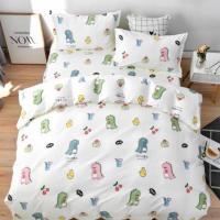 ราคา ✅ MORE BETTER ชุดผ้าปูที่นอน พร้อมผ้านวม ขนาด 180 x 220 เซ็นติเมตร รวม 6 ชิ้น ลายไดโนเสาร์สีขาว (12044777060)