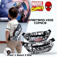 ราคา กระเป๋าคาดเอวลายการ์ตูน Marvel x Spiderman | สลิงคาดเอวเด็กผู้ชาย (25847309863)