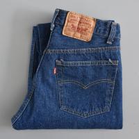 ราคา levis 501 แท้ made in USA กางเกงยีนส์ ก้านดำ vintage ผ้าทราย W32 L36 (21874928510)
