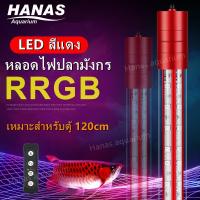 ราคา หลอดไฟใต้น้ำ LED2 แถวเหมาะสำหรับเลี้ยงปลาอโรวาน่าและ ปลาสวยงามทุกชนิด (สีแดง) เหมาะสำหรับตู้ 48นิ้ว (15714247773)