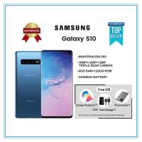 ราคา Samsung Galaxy S10 G973U/G973FD โทรศัพท์มือถือ 8GB RAM 128GB ROM 6.1 นิ้ว Snapdragon 855 Octa Core NFC 16MP Android 9.0 สมาร์ทโฟนใช้ 98% ใหม่ (53402453847)